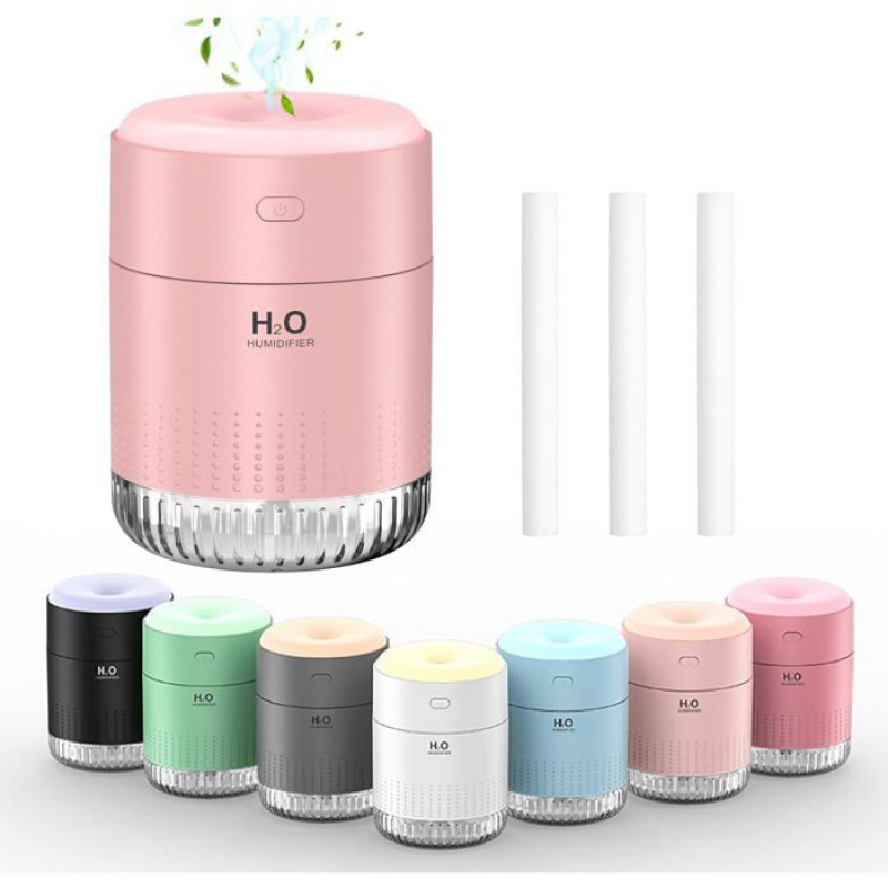 Mini-luftbefeuchter Für Unterwegs – 350 Ml – Leise – 7 Lichtfarben – Automatische Abschaltung