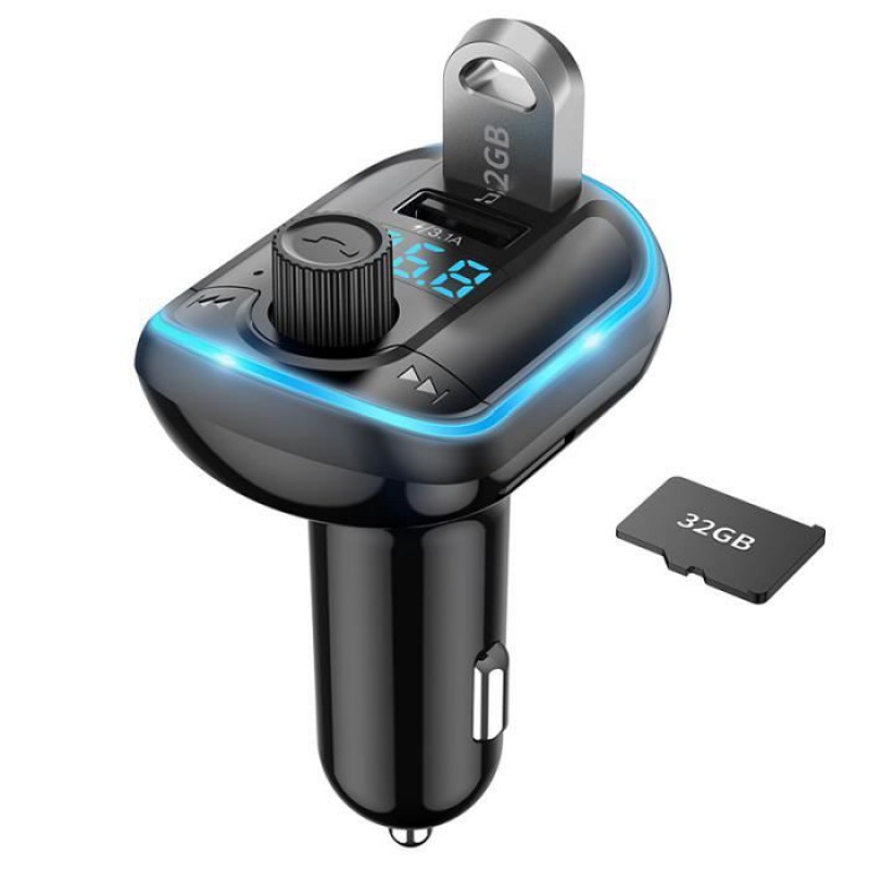 Bluetooth-fm-transmitter Für Auto – Mp3-player – Freisprecheinrichtung – Bluetooth 5.0