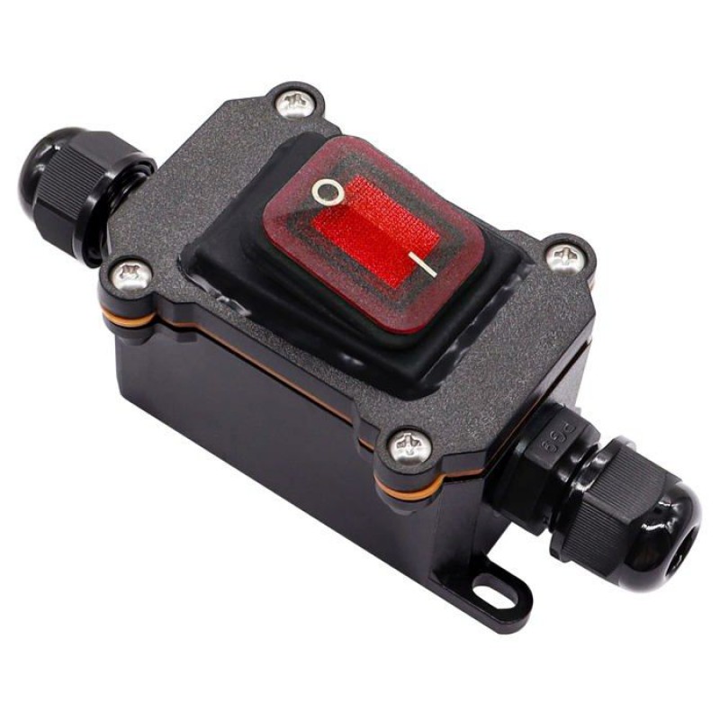 Wasserdichter Zugschalter – Ip67 – 12 V Dc 20 A – Dpst 4-polig – Wippschalter