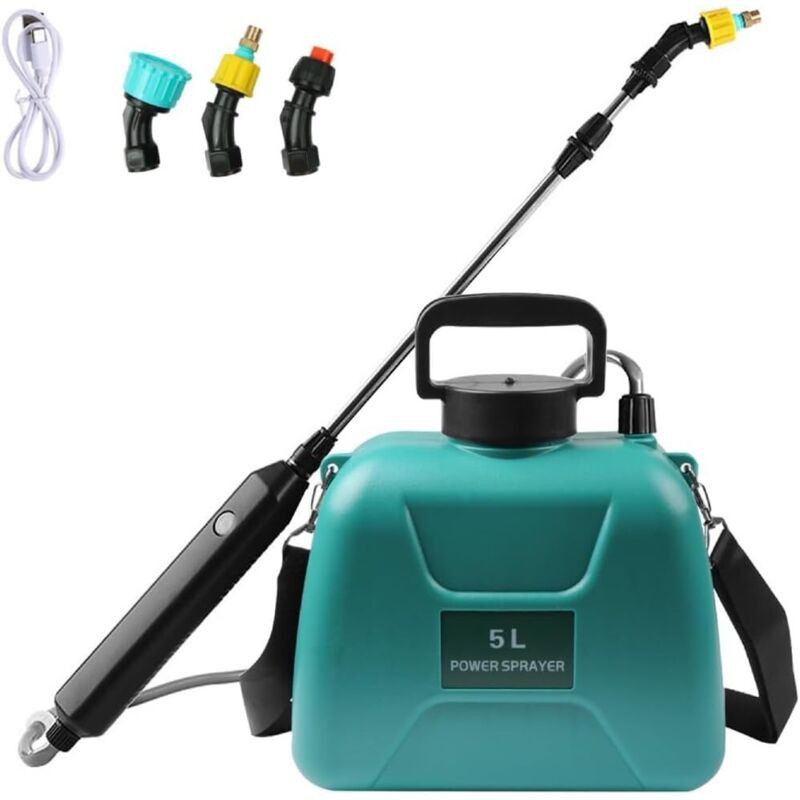 Pulverisateur Electrique 5l Pulverisateur De Jardin Electrique Pour Plantes Avec Lance Telescopique Pulvérisateur À Batterie 2400mah Rechargeable