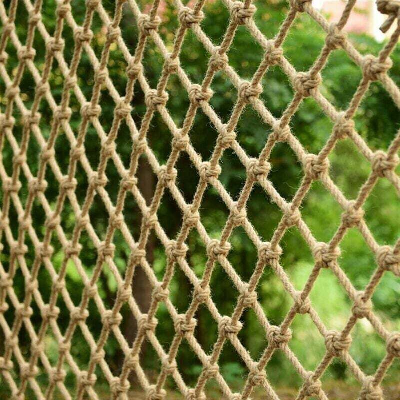 Filet De Protection En Corde De Chanvre 1 X 2 M – Résistance Jusqu'à 300 Kg – Pour Balcons, Escaliers Et Jardins D'Enfants