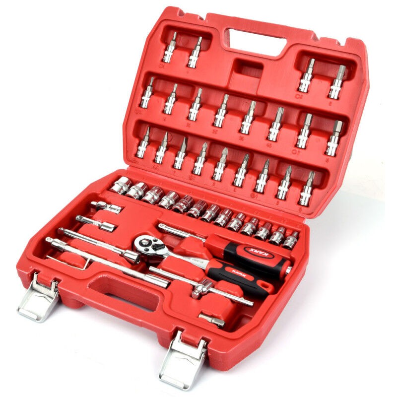 Coffret À Douilles 47pcs Cr-v - Coffret À Douilles 47pcs Cr-v - Coffret À Douilles 47pcs Cr-v