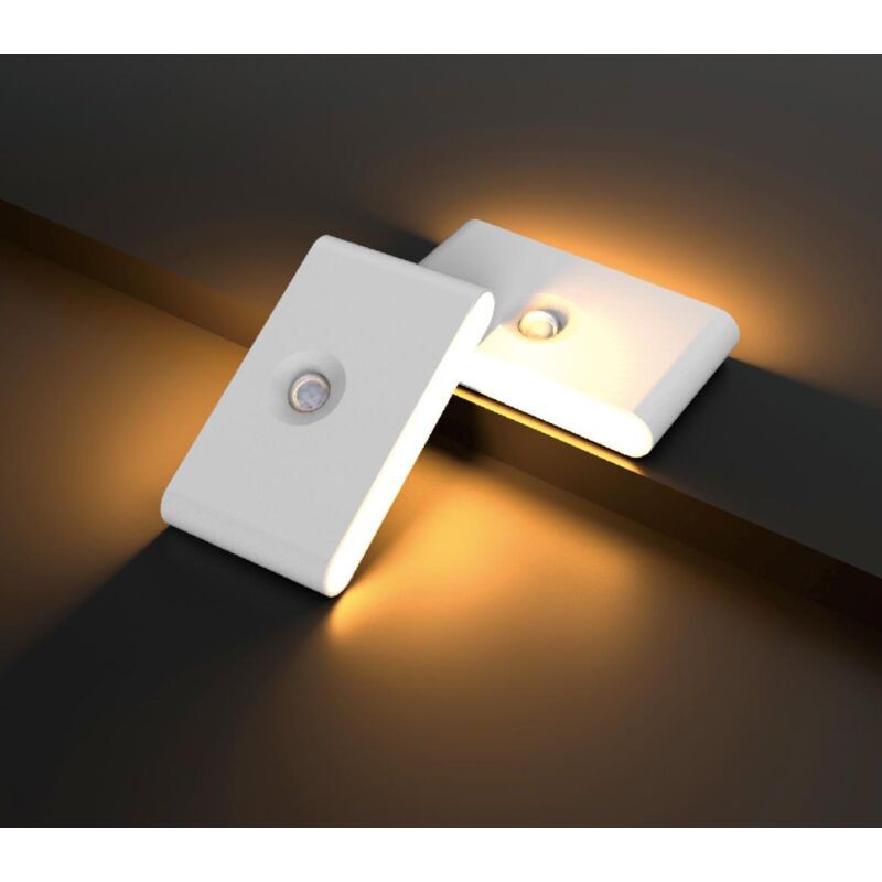 Lot De 4 Veilleuse Led À Détecteur De Mouvement, Lampes De Placard Led, Lampes À Induction Rechargeables Usb, Lampe À Induction Led Magnétique Pour