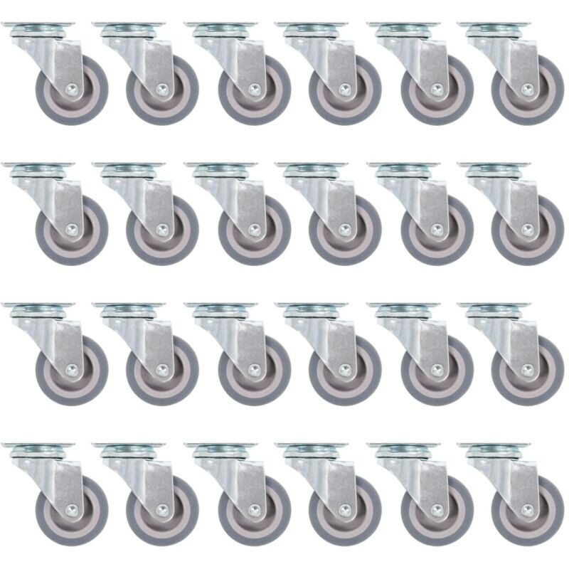 24 Pcs Roulettes Pivotantes 50 Mm Vidaxl - 24 Pcs Roulettes Pivotantes 50 Mm Vidaxl