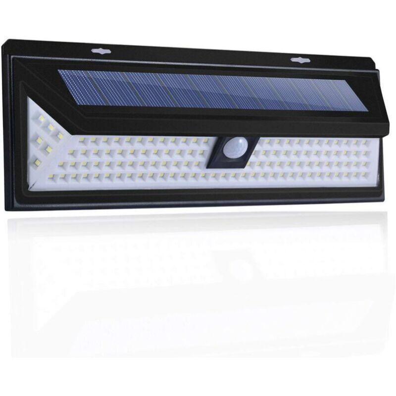 Applique Solaire-118 Led Lampe Solaire 1000 Lumens Applique Mural Pir Mouvement Capteur Ip65 Etanche Jardin Exterieur