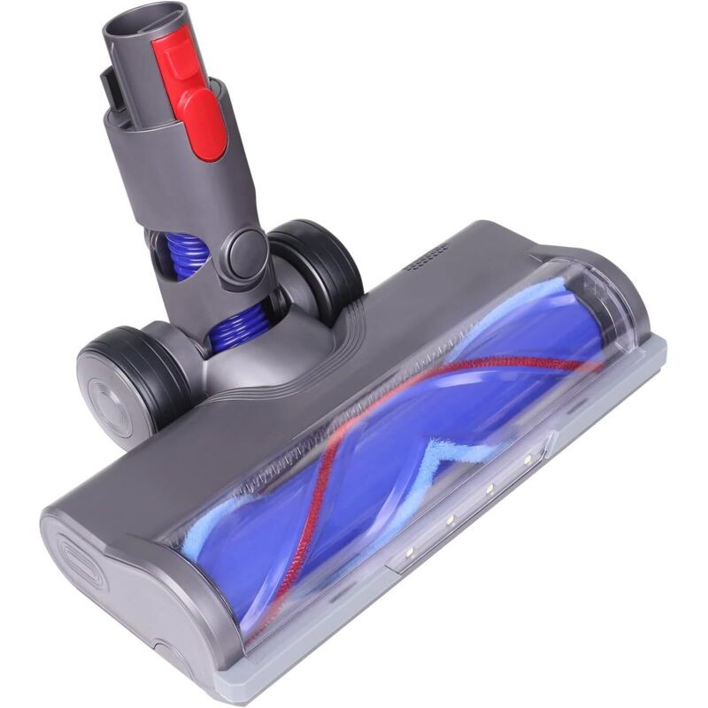 Brosse De Sol Pour Aspirateur Dyson V7 V8 V10 V11 V15 Slim – 4 Led – Rotation 90°/180° – Nettoyage Efficace Moquettes Et Sols Durs