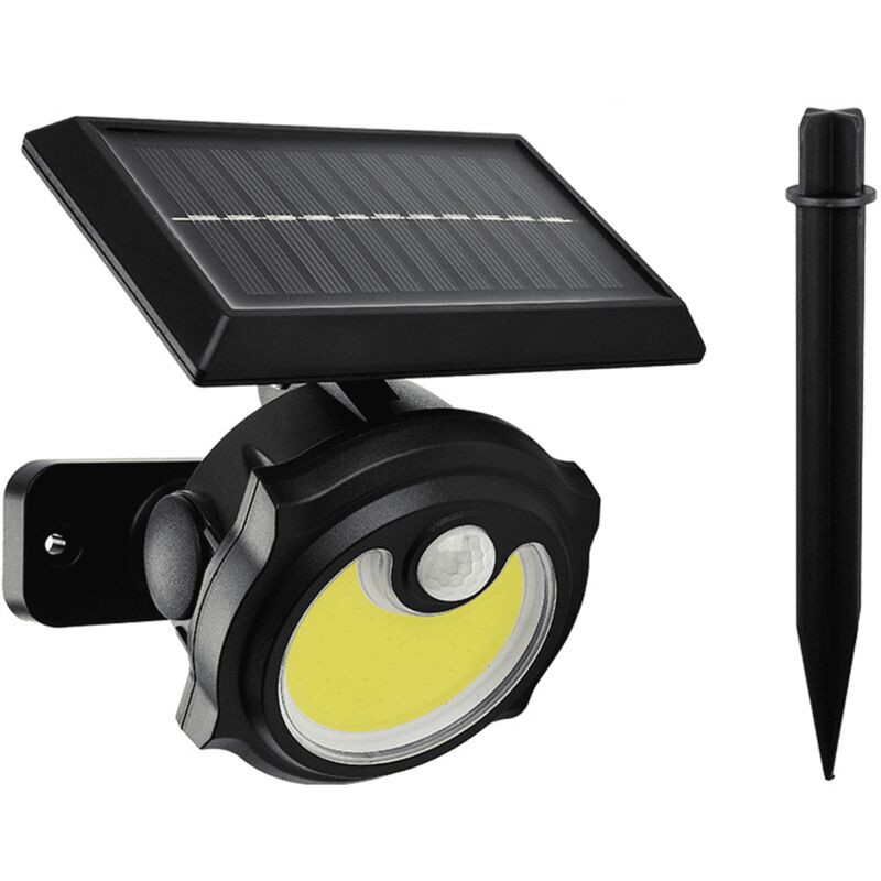 Lumière Solaire Détecteur De Corps Humain Applique De Jardin Prise De Terre Eclairage De Jardin Petite Lampe De Rue