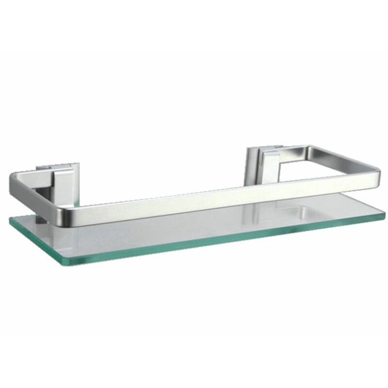 Tablette Étagère De Salle De Bain En Verre Trempé Murales 38.5x12x5.5cm - Tablette Étagère De Salle De Bain En Verre Trempé Murales 38.5x12x5.5cm