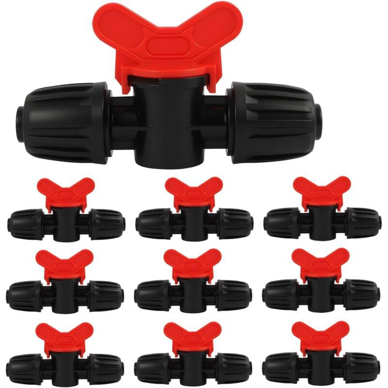 Lot De 10 Vannes De Commutation Pour Irrigation Goutte À Goutte, Connecteurs De Tuyau Barbelés Pour Tube Pe De 16 Mm, Raccords De Verrouillage, Idéal
