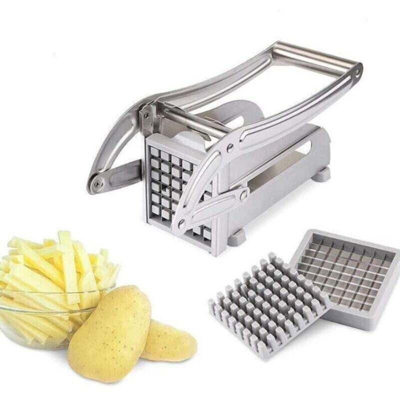 Potato Chipper Stainless Steel - Coupe-frites Professionnel En Acier Inoxydable Pour Pommes De Terre Et Légumes Pour Usage Domestique Et Commercial