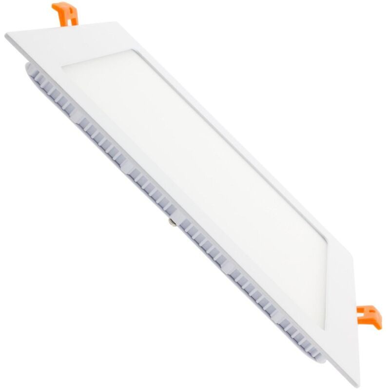 – Dalle Led Carrée Extra-plate 20w – 215x215 Mm – 4000k Blanc Neutre – Remplace Jusqu'à 150w – Dissipateur Aluminium Pour Performance Durable