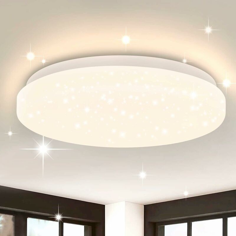 Plafonnier Led Plafonnier Lumière Starry Sky - Lampe De Chambre Moderne Petit Couloir Glitter Hallway Lampe De Couloir 15w 3000k Blanc Chaud Pour