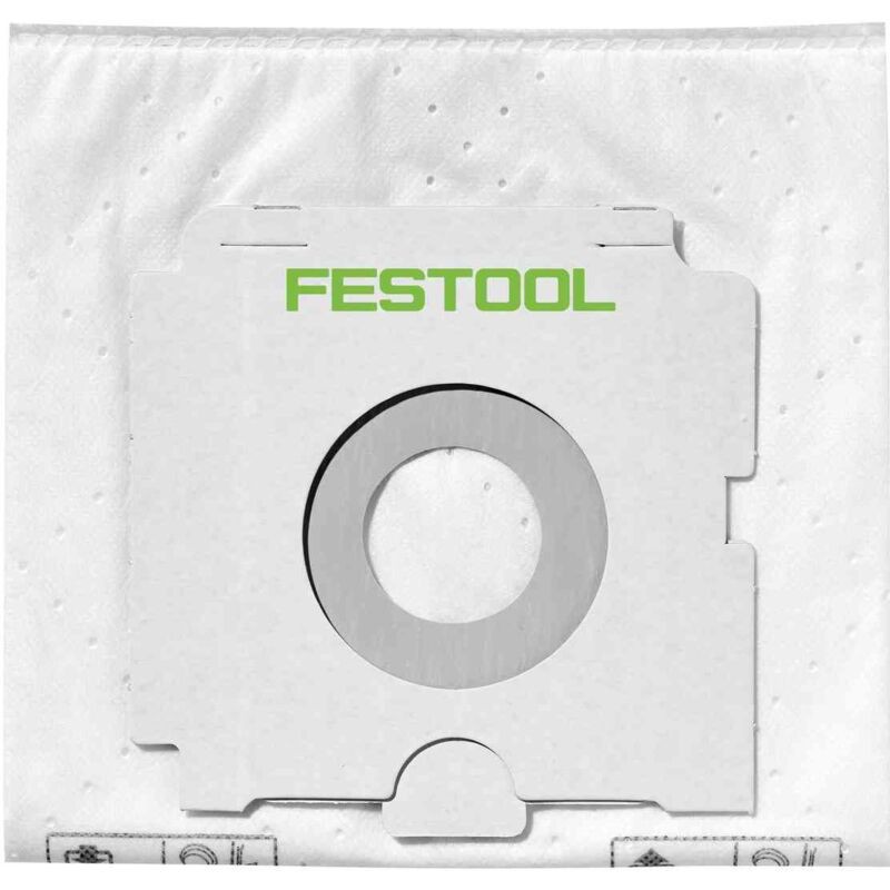 Festool – Sac Filtre Selfclean Sc Fis-ct 26 – Lot De 5 Sacs – Tissu Non Tissé Polyester 3 Couches – Pour Aspirateurs Ct 26