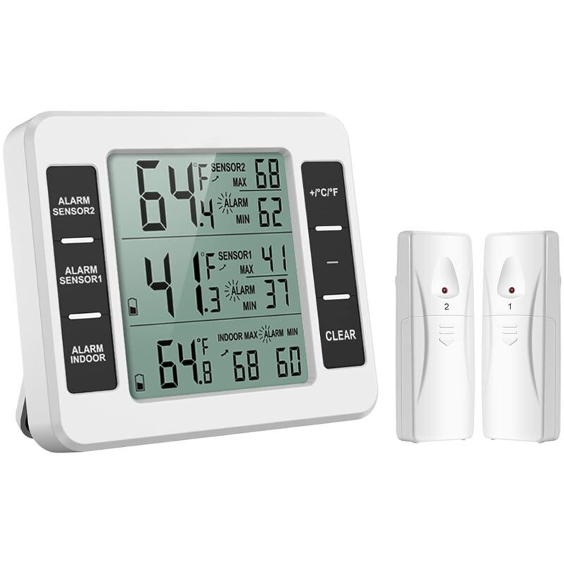 Thermomètre Pour Réfrigérateur, Thermomètre Numérique Pour Congélateur Avec Moniteur De Température