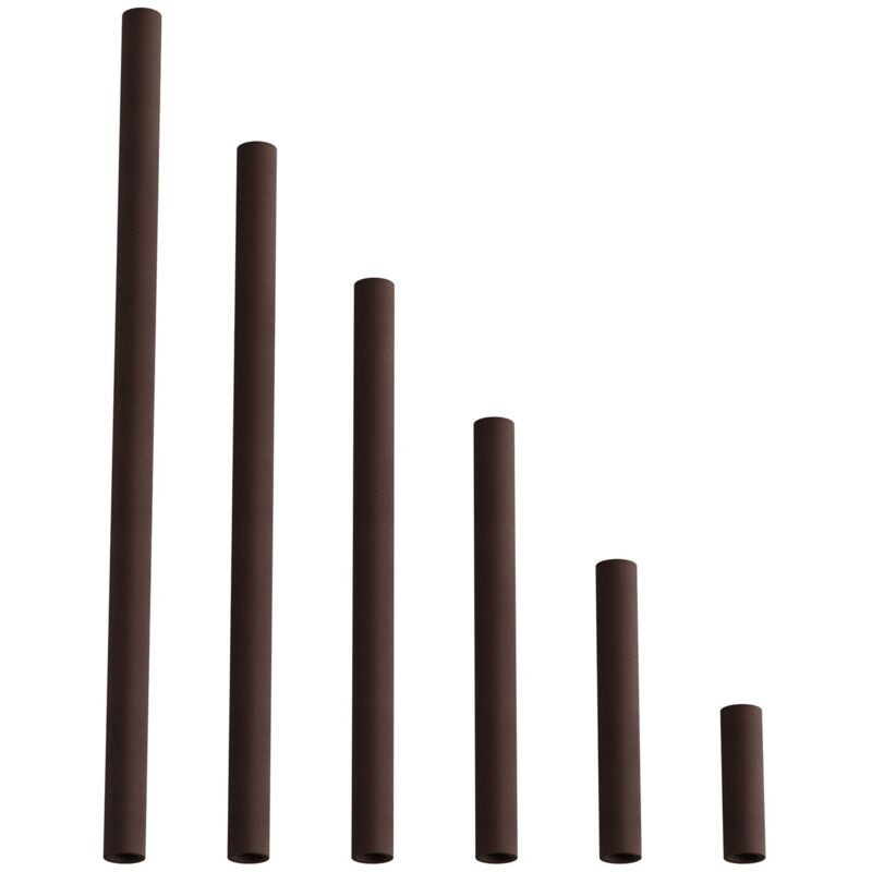 Tube D'Extension En Métal Pour Lampes À Suspension Ou Lampes De Table 10 Cm - Rouille Foncé Peint
