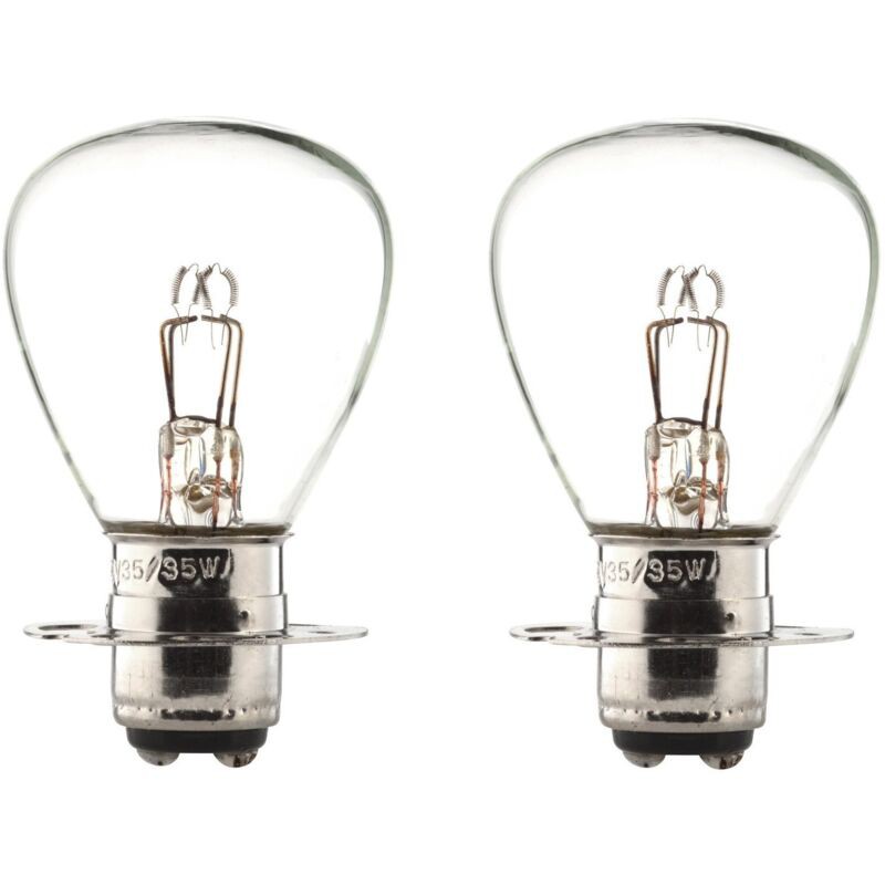 2x Ampoule 12v 35/35w P15d P15d30 P30d Rp35 Microtracteur Moto Scooter Mobylette