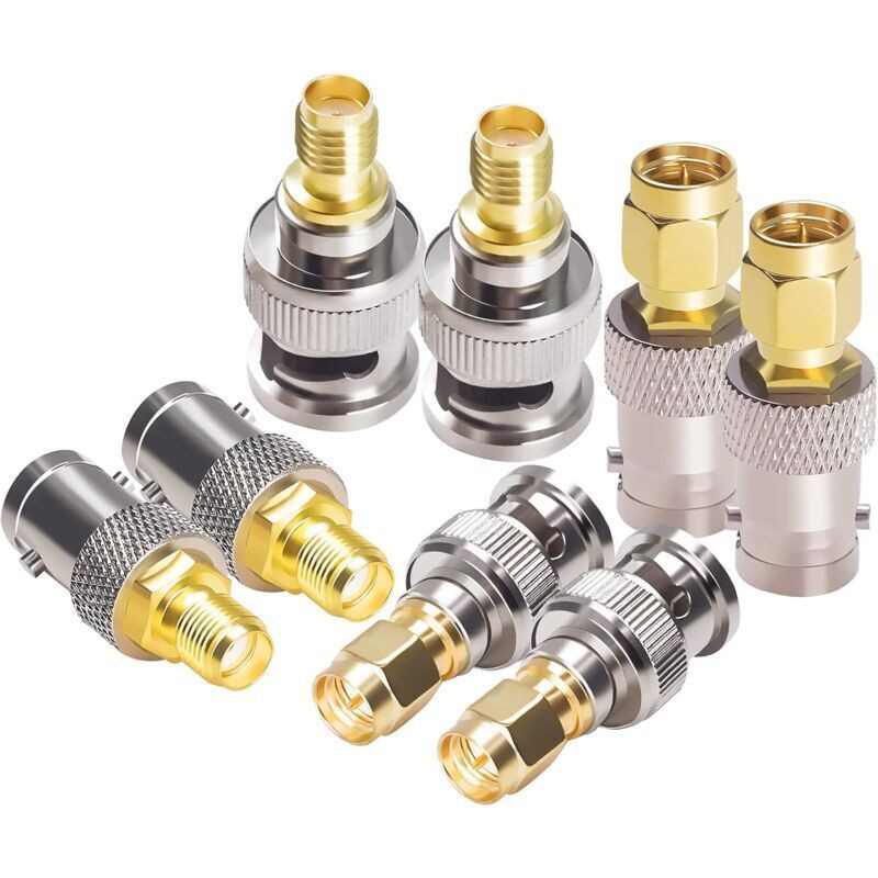 Kit Adaptateur Sma Vers Bnc Coaxial Mâle Femelle 8 Pièces - Kit Adaptateur Sma Vers Bnc Coaxial Mâle Femelle 8 Pièces