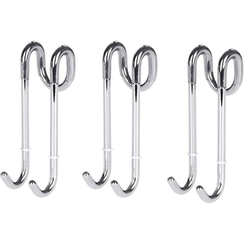 (3 Pièces) Crochet De Douche Pour Porte En Verre 11 Cm – Crochets De Salle De Bain Extrêmement Légers – Pare-douche De Bain – À Utiliser Comme