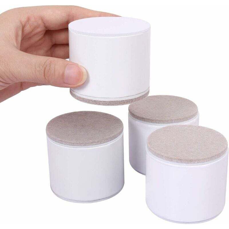 Rehausseur De Meuble 4 Pièces – Élévation De 50 Mm Pour Nettoyage Facile – Acier Au Carbone – Compatibilité Avec Canapés Et Lits Mezzanines