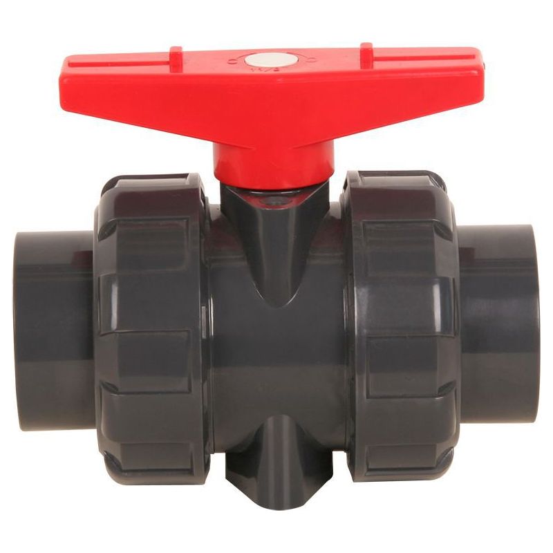 Vanne Double Union À Coller Diam 25 Mm Vanne Boisseau Pvc Robinet Boisseau Sphérique Robinet A Bille Sphere Pour Piscine，dn20 (diamètre Interne 25mm)