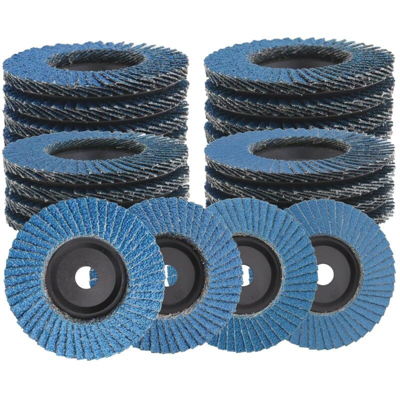 16 X Flap Discs Diameter 76 Mm 40/60/80/120 Grit For Angle Grinder, Flap Disc, Grinding Disc For Metal, Wood