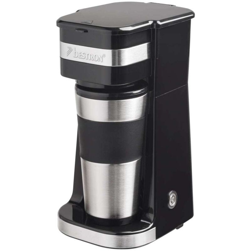 Bestron Acm112z 2-tassen-kaffeemaschine (420 Ml) Mit Edelstahlbecher Und Permanentfilter