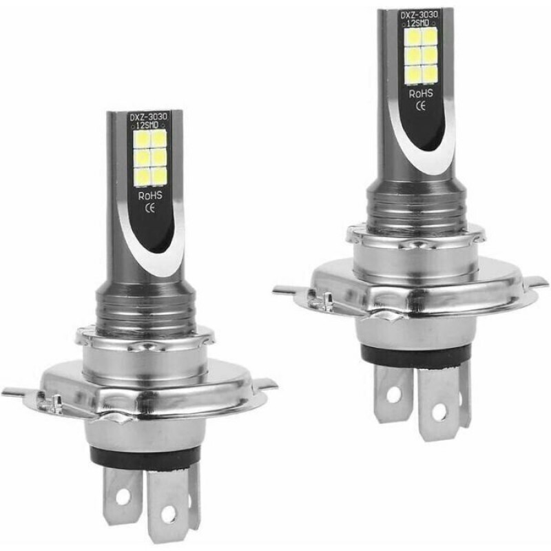 H4 Led-lampen – Nosheir – 2er-pack – Led-scheinwerfer – 50 W – 14.000 Lm – Ip68 Wasserdicht – 6000–6500 K Weißlicht