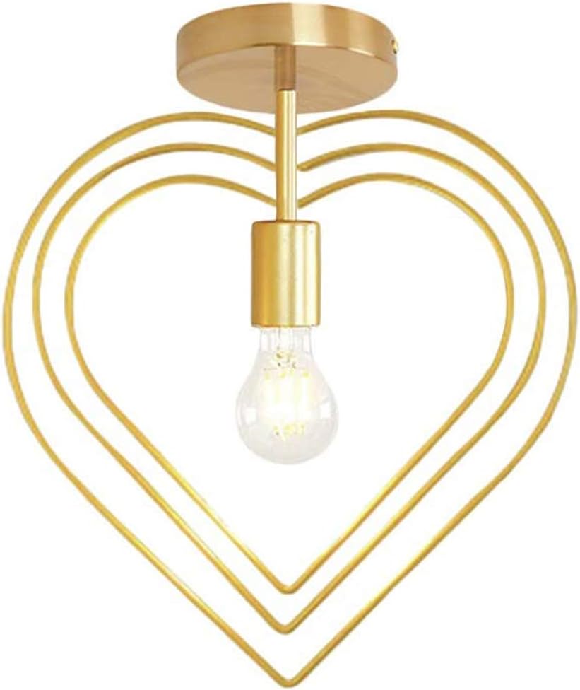 Industrielle Goldene Metall-deckenleuchte – 1 Stück – Retro-stil, Lackiertes Eisen – 360° Verstellbare Kugeln – Wohnzimmer, Flur, Schlafzimmer –
