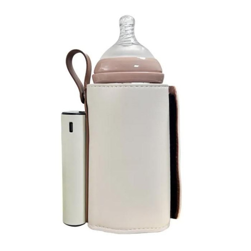 Tragbarer Usb-autoflaschenwärmer, Einstellbar, Schnelles Aufheizen, Isoliert, Hält Flaschen Warm, Reisetauglich, Babyflaschen