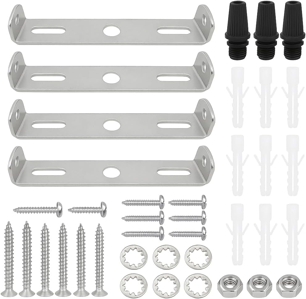 Deckenleuchtenhalterungen – 4er-set – Verzinkter Stahl, 85 Mm – Sichere Beleuchtung – Wohnzimmer, Küche, Flur – Durchmesser 85 Mm