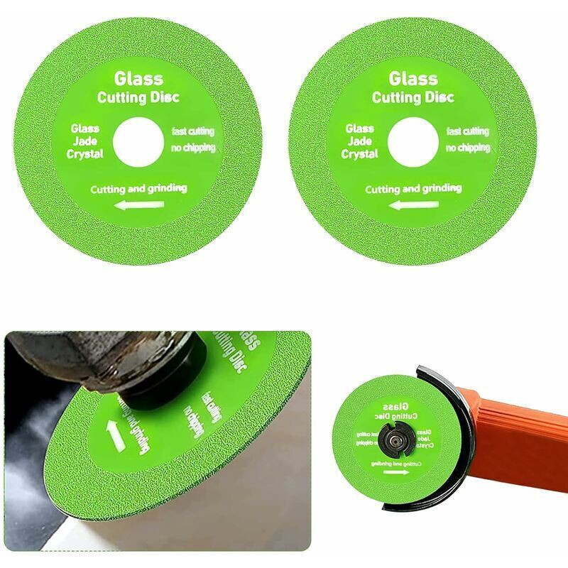 Trimec – Disque À Lamelles Pour Meuleuse 100mm – Grain Diamant Fin – Trou Intérieur 20mm – Lot De 2 Disques Pour Verre, Céramique, Marbre
