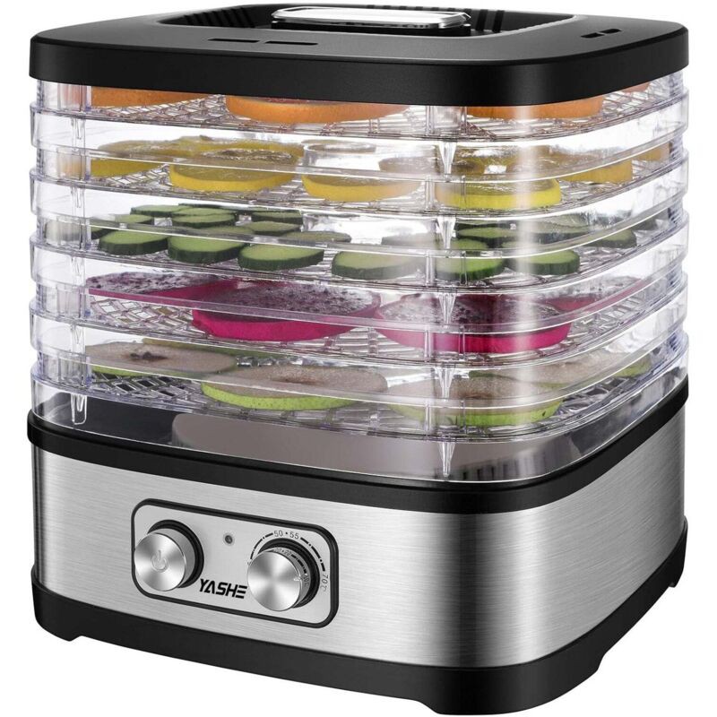 Déshydrateur Alimentaire, 5 Plateaux Réglables En Hauteur - Déshydrateur Alimentaire, 5 Plateaux Réglables En Hauteur