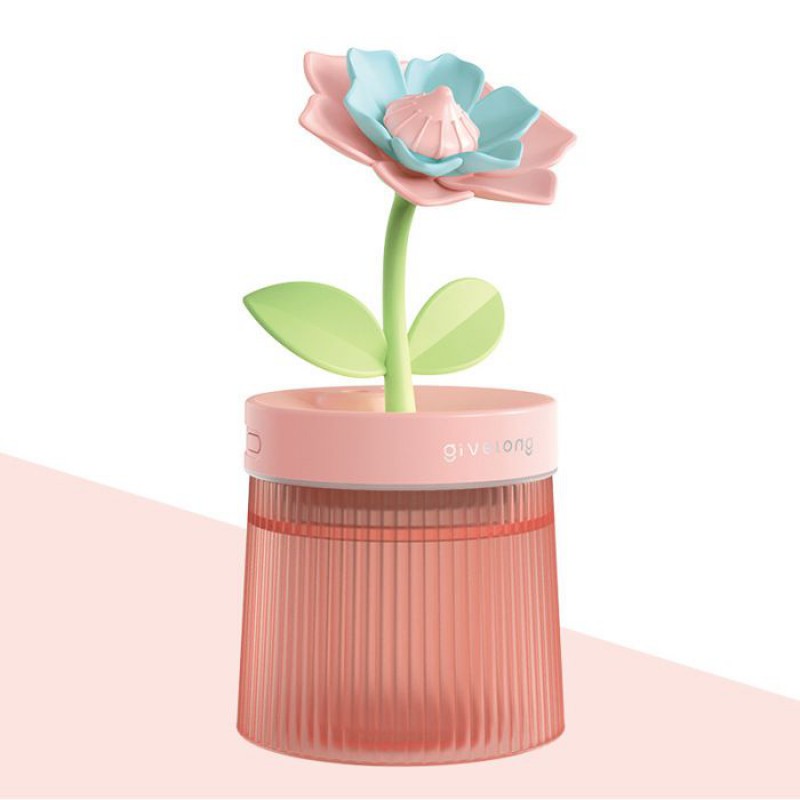 Gardenia – Hellrosa Datenkabel + Wattestäbchen. Mini-luftbefeuchter In Blütenform, Wiederaufladbar, Ideal Für …