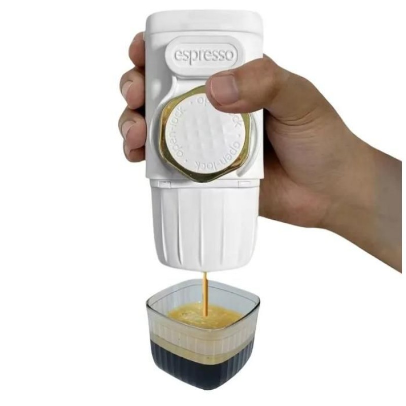 Tragbare, Manuelle Kaffeemaschine, 15 Bar, Kompatibel Mit Gemahlenen Kaffeekapseln, Mini-espressomaschine Für Reisen Und Camping, Kein Stromanschluss