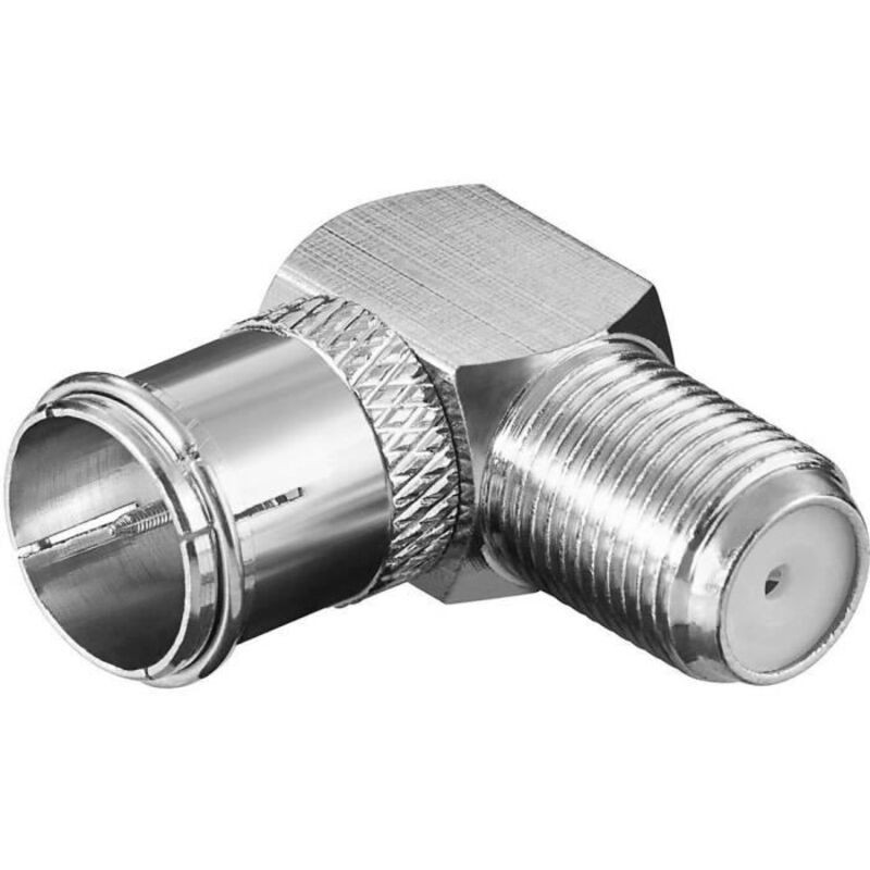 Goobay 67312 90° Stecker (schnellanschluss) Auf Buchse Rechtwinkliger Adapter (1 Stück)