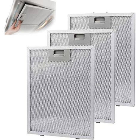 3 Pièces Filtre Hotte Aspirante, Filtre En Aluminium, Filtre Anti-graisse Lavable, Filtre À Graisse Métallique Pour Hottes Aspirantes De Nombreuses Grandes Marques (320x260mm)