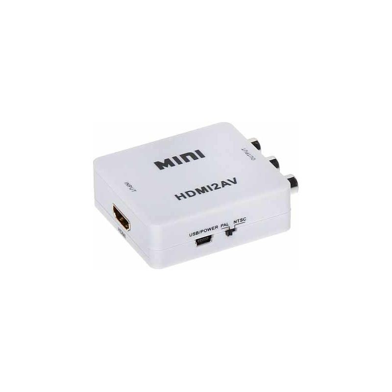 Convertisseur Hdmi To Rca Av Pal/ntsc Video And Audio L/r - Convertisseur Hdmi To Rca Av Pal/ntsc Video And Audio L/r