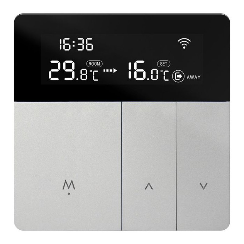Intelligenter Wlan-thermostat Für Fußbodenheizung – Kompatibel Mit Alexa Und Google – 16 A – Raumtemperaturregelung