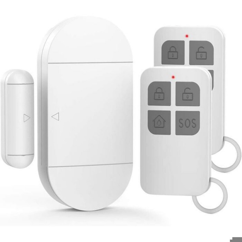 Drahtloser 130-db-tür-/fensteralarm Mit 2 Fernbedienungen Für Zuhause/geschäft