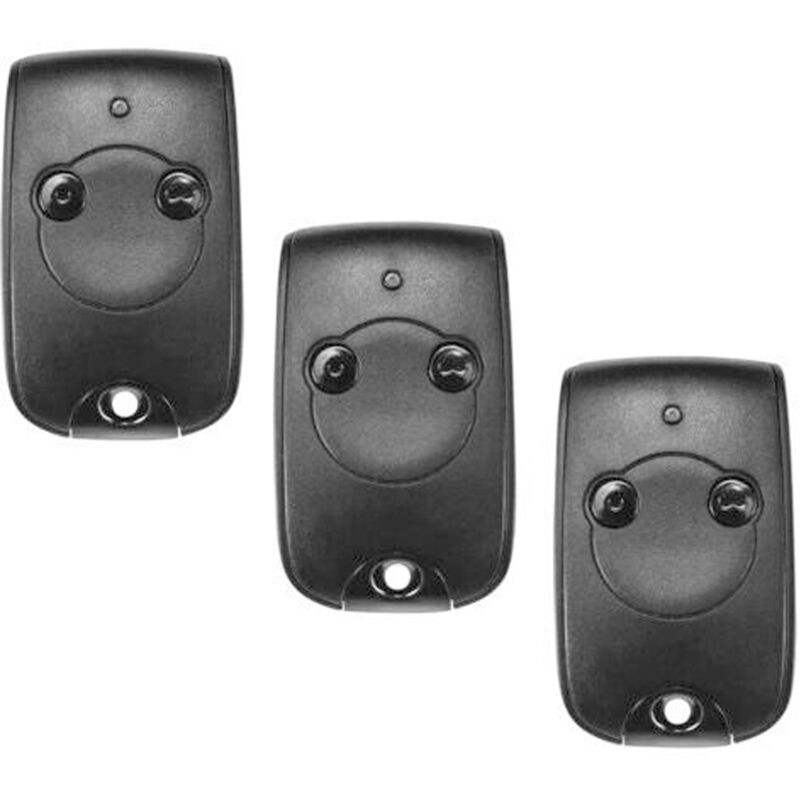 Lot De 3 Trois Télécommandes 1841026 Ns À 2 Canaux (433,42 Mhz) Pour La Commande De Deux Moteurs Dans Les Systèmes D'Automatisation De Portails Et De
