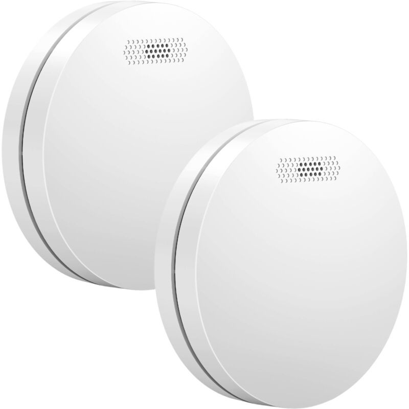 Détecteur De Fumée Aroha Safety Pro - Batterie 10 Ans - Détecteur De Fumée - Alarme Incendie - 2 Pièces