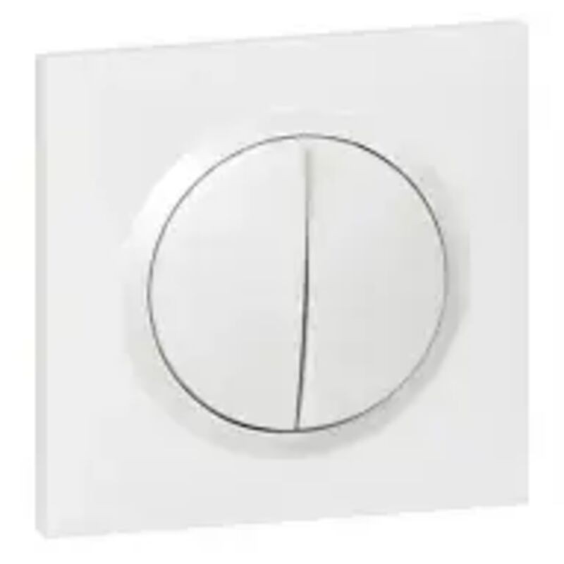 Legrand - Double Interrupteur Ou Va-et-vient Dooxie 10ax 250v Livré Avec Plaque Carrée