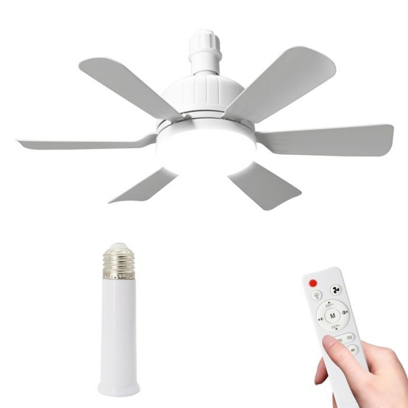Deckenventilator Mit Licht Und Fernbedienung, Deckenventilatorleuchte, 3 Geschwindigkeitsstufen, 3 Farben, Deckenventilator