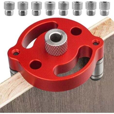 Guide De Percage Cheville, Gabarit De Percage Set 3/4/5/6/7/8/9/10 Mm, Trous De Perforation Localisateur De Bois, Menuiserie Outillage, Pour Travail Vertical Guide De Percage