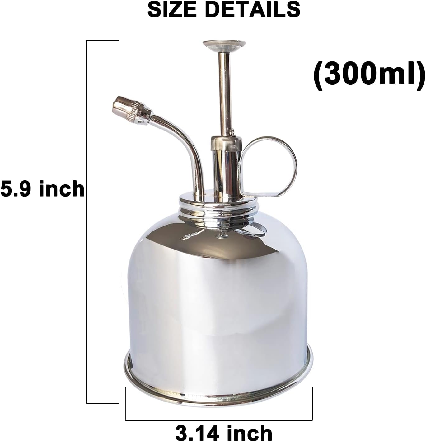 Flacon Pulvérisateur En Laiton Doré Jeiibrzui - 300 Ml - 1 Pièce - Entretien Des Plantes D'Intérieur - Nébuliseur Élégant Pour Orchidées Et Plantes