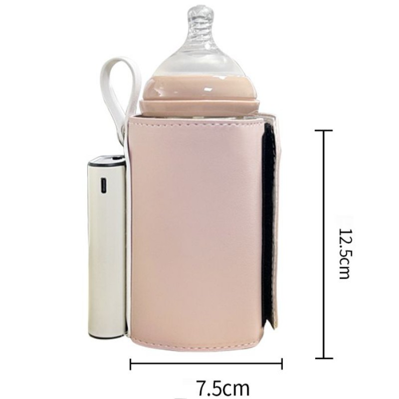 Grüner, Tragbarer Auto-flaschenwärmer, Verstellbare Isolierhülle, Schnelles Aufheizen, Hält Flaschen Warm, Usb-aufladbar, Ideal Für Unterwegs