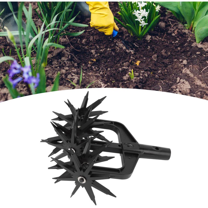 Outil De Jardin 2 En 1 Pour Aérer Et Faire Des Sillons Dans Le Gazon - Décompacteur De Sol Et Cultivateur À Main Pour Un Meilleur Drainage Et