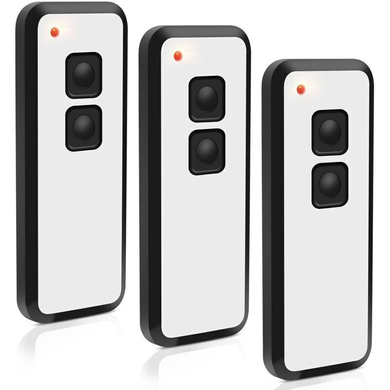 Novoferm Lot De 3 Émetteurs Portatifs 433,92 Mhz Pour Porte De Garage Novotron 522, 524, 502 Max43-2, 512 Mix 43-2, 2 Canaux