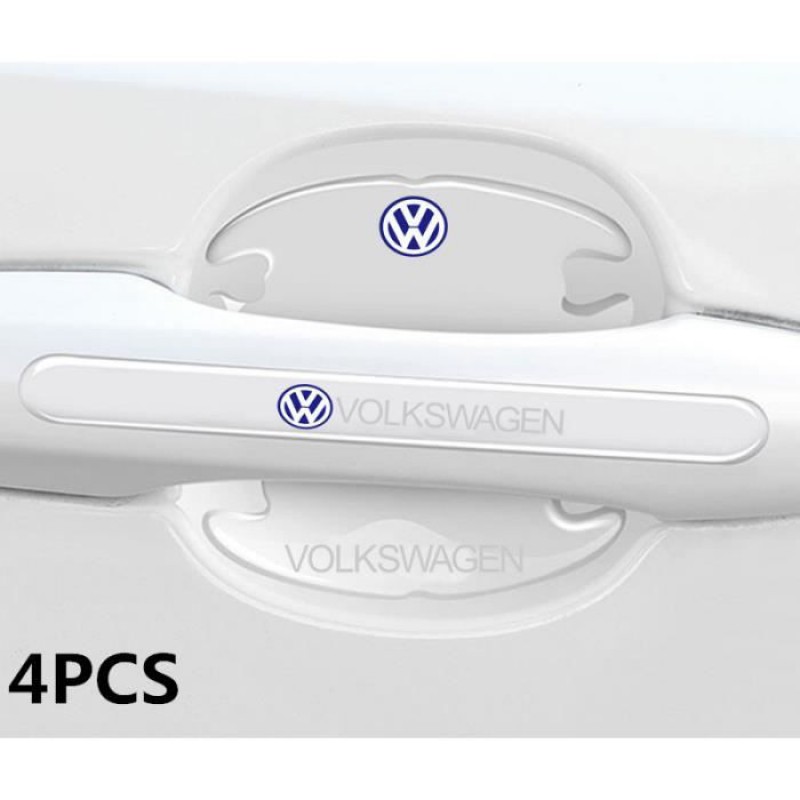 Set Mit 4 Türschutzleisten, Kratzfesten Griffaufklebern, Türschutzdekoration Für Volkswagen