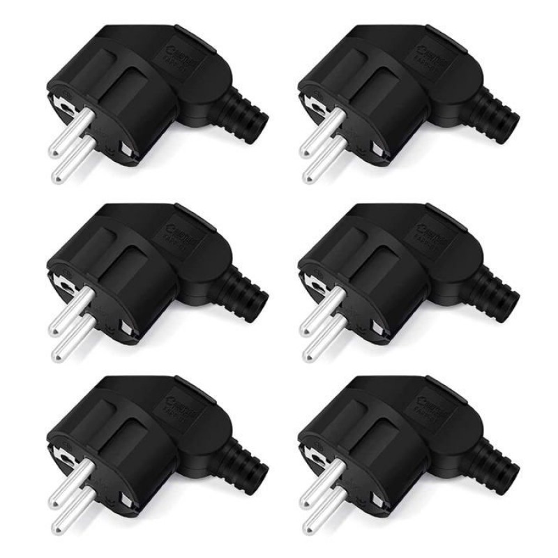 Elektrostecker, 6 Stück, Stecker, 250 V, 16 A, Wasserdichter Außenstecker, Kontaktstecker